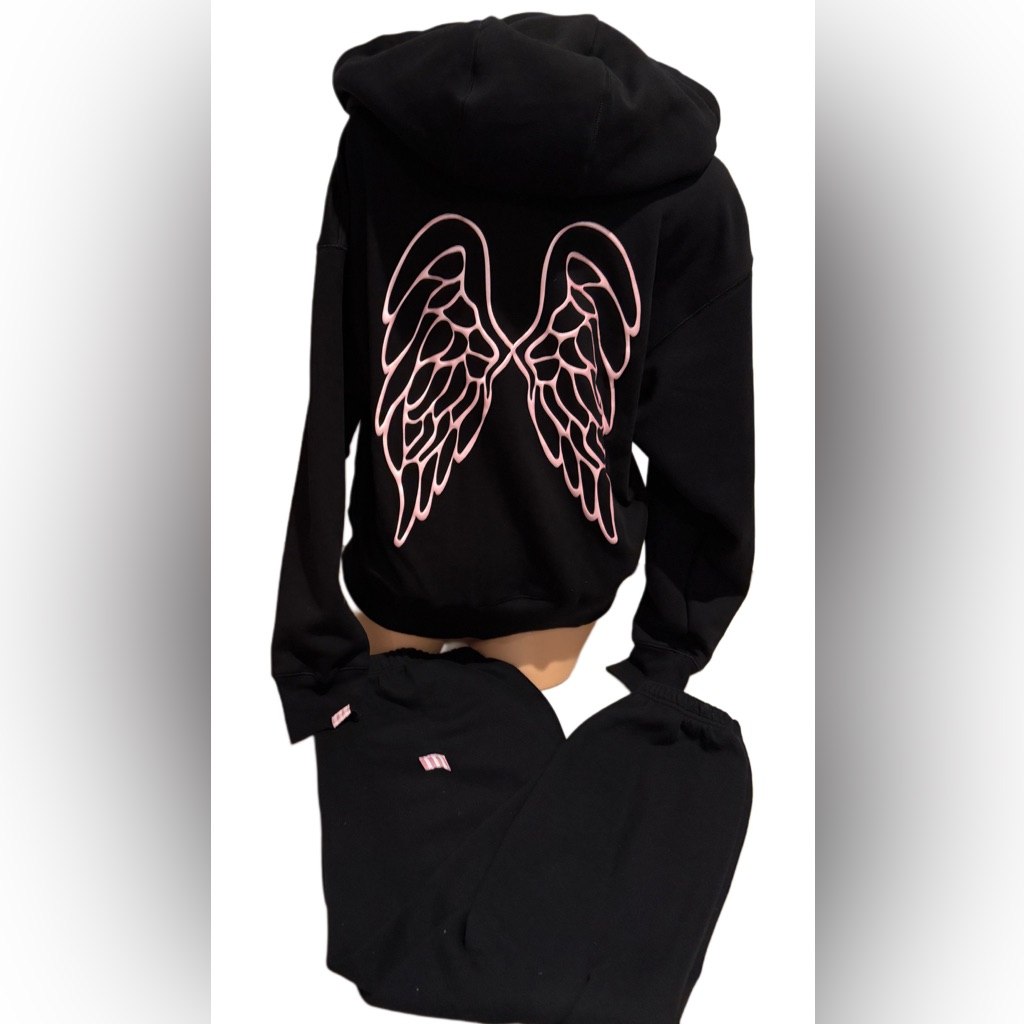 New Victorias Secret Iconic Wings Full Zip Hoodie Limited Ed Rare Xs-Xxl